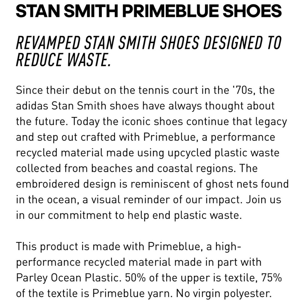 Adidas Stan Smith PrimeBlue Shoes Cloud White/Dust Purple NIB SZ 9.5 - Picture 14 of 15